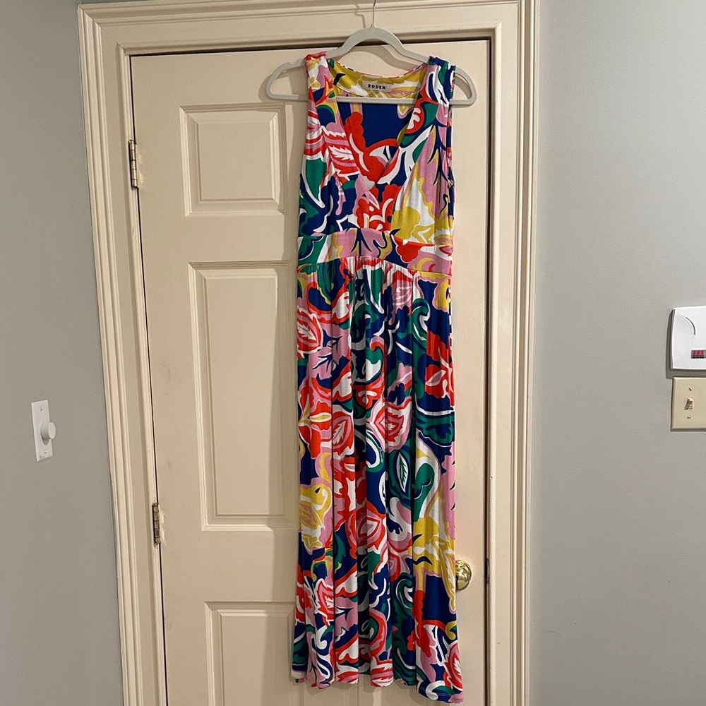 Boden Multicolor Floral Sleeveless Dress